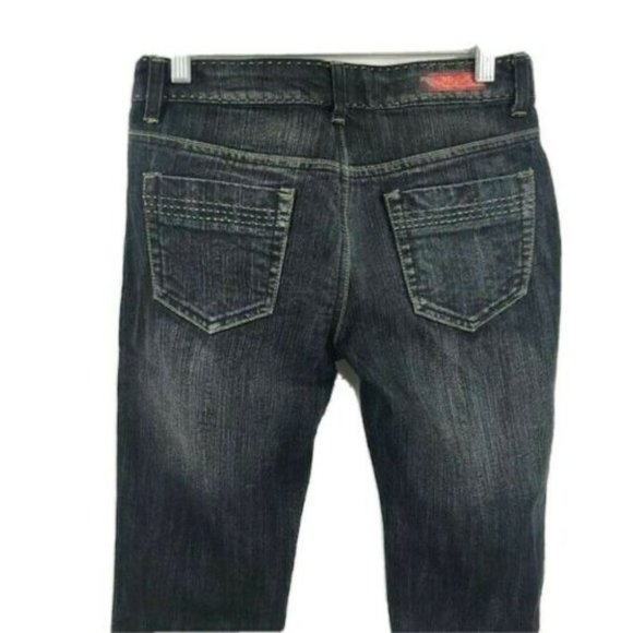 Shorty Junior's Black Capri Jeans 5 Pockets Size 3 - Picture 1 of 7